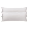 thumbnail image 1 of Unique Bargains Pillowcases 2 Pack 100% Cotton Body Pillow Covers Silver Gray 20" x 60", 1 of 8
