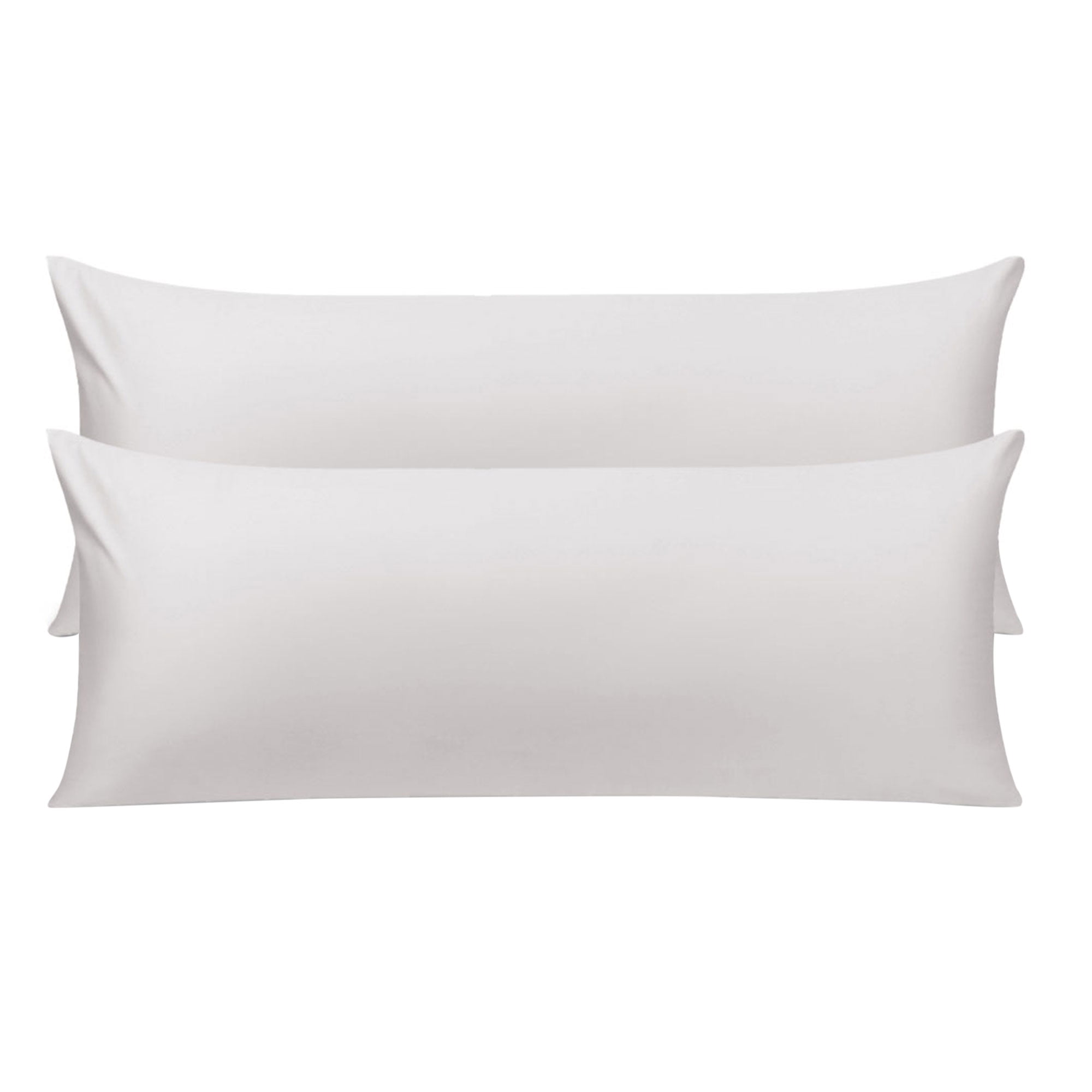 Unique Bargains Pillowcases 2 Pack 100% Cotton Body Pillow Covers Silver Gray 20" x 72"