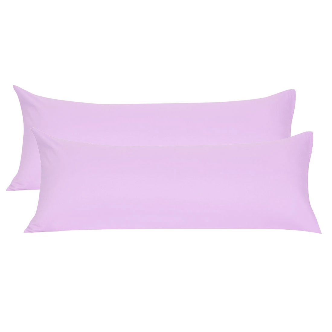 Unique Bargains Pillowcases 2 Pack Microfiber Body Pillow Covers Violet 20" x 60"