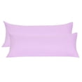 thumbnail image 1 of Unique Bargains Pillowcases 2 Pack Microfiber Body Pillow Covers Violet 20" x 72", 1 of 8