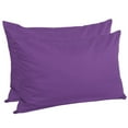 thumbnail image 1 of Unique Bargains Pillowcases 2-Piece Egyptian Cotton Pillow Cover Dark Purple Queen, 1 of 5