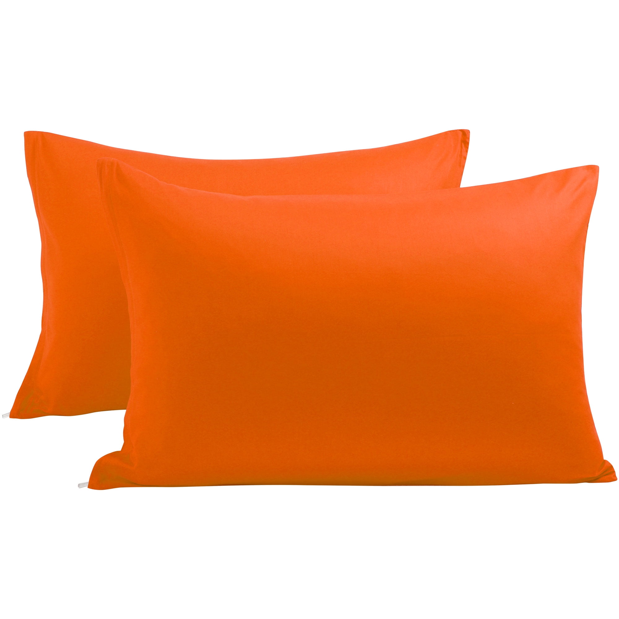 Unique Bargains Pillowcases 2-Piece Egyptian Cotton Pillow Cover orange Standard