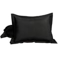 thumbnail image 1 of Unique Bargains Pillowcases Soft Microfiber Pillow Shams Set of 2 King Black, 1 of 7