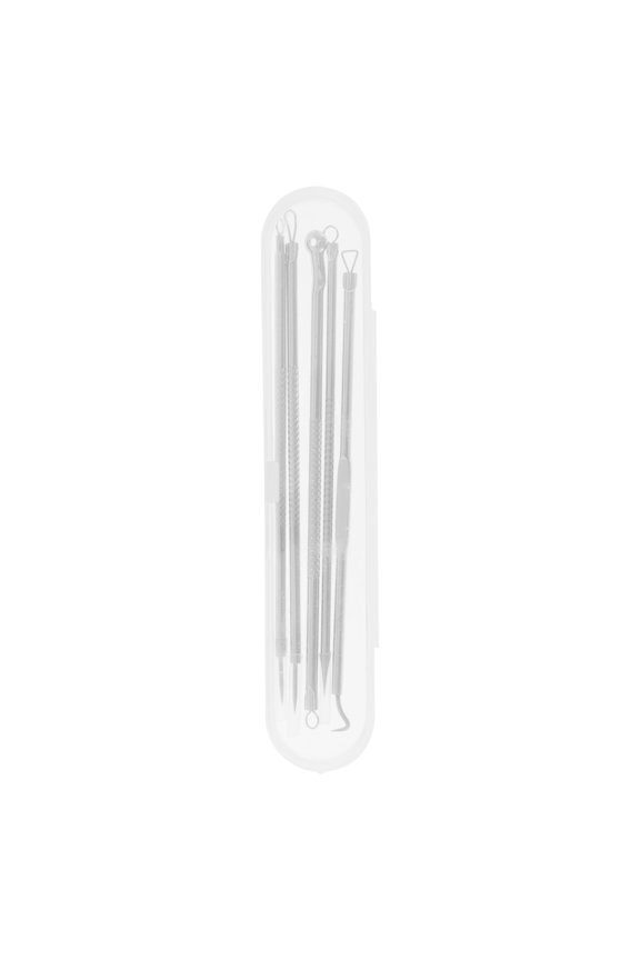 Pimple Extractor Tool Kit Silver Tone Finish