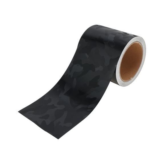 Unique Bargains Pinstripe Tape 10x900cm Forged Texture Car Stripes Pinstripe Decals for Car Motorcycle and Boat Racing Stripes DIY Stickers Camo Black 1 Pc