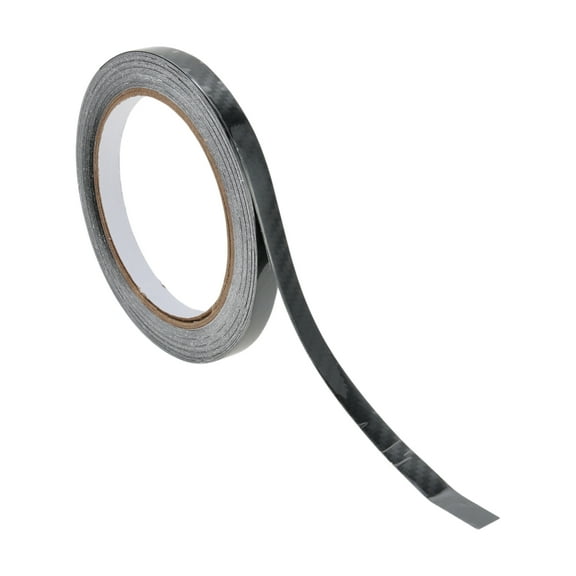 Unique Bargains Pinstripe Tape 12mmx10m 5D Large Plaid Pattern Car Stripes Pinstripe Decals for Car Motorcycle and Boat Racing Stripes DIY Stickers Black 1 Pc