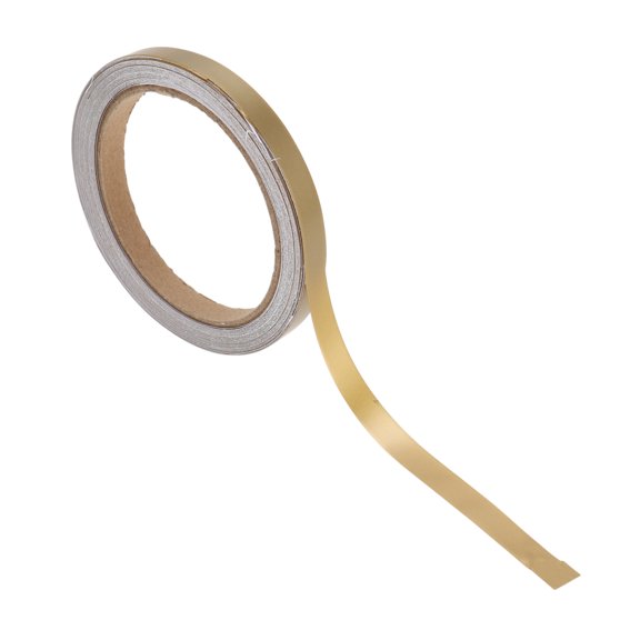 Unique Bargains Pinstripe Tape 12mmx10m Car Stripes Pinstripe Decals for Car Motorcycle and Boat Racing Stripes DIY Stickers Matte Gold Tone 1 Pc