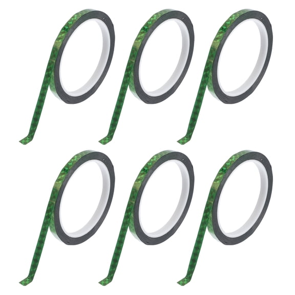 Unique Bargains Pinstripe Tape 164.04ft x 0.2" Car Stripes Pinstripe Decals for Car, Motorcycle and Boat, Racing Stripes DIY Stickers Laser Green 6 Pcs