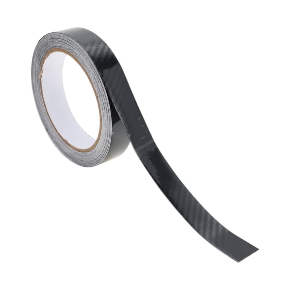 Unique Bargains Pinstripe Tape 20mmx10m 5D Large Plaid Pattern Car Stripes Pinstripe Decals for Car Motorcycle and Boat Racing Stripes DIY Stickers Black 1 Pc