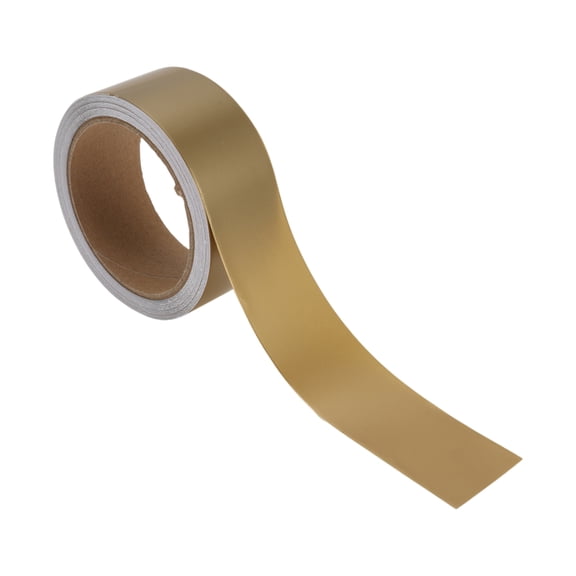 Unique Bargains Pinstripe Tape 40mmx10m Car Stripes Pinstripe Decals for Car Motorcycle and Boat Racing Stripes DIY Stickers Matte Gold Tone 1 Pcs