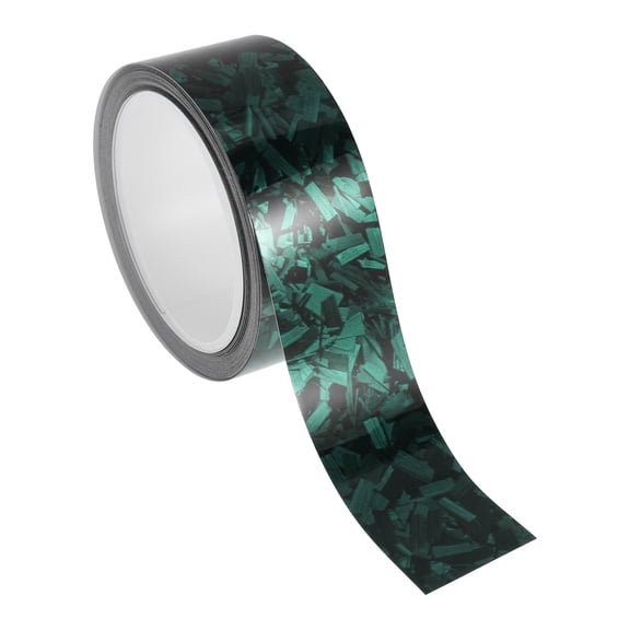 Unique Bargains Pinstripe Tape 40mmx8.5m Forging Pattern Car Stripes Pinstripe Decals for Car Motorcycle and Boat Racing Stripes DIY Stickers Green 1 Pcs