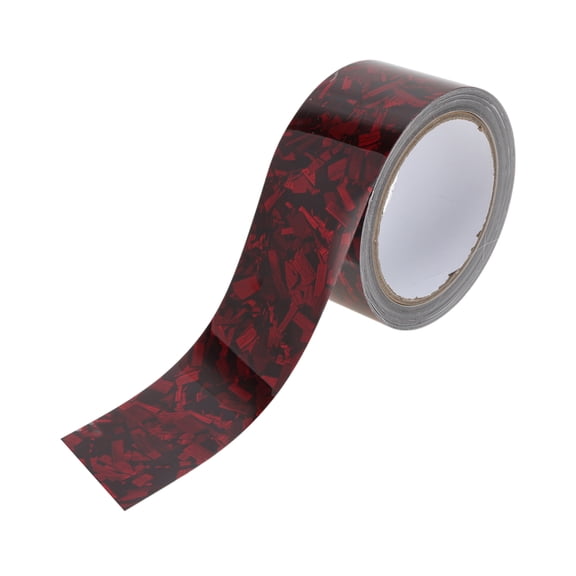 Unique Bargains Pinstripe Tape 5x900cm Forged Texture Car Stripes Pinstripe Decals for Car Motorcycle and Boat Racing Stripes DIY Stickers Red Silver Tone 1 Pc