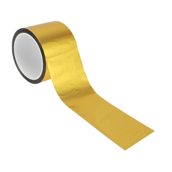 Unique Bargains Pinstripe Tape 70mmx50m Car Stripes Pinstripe Decals for Car Motorcycle and Boat Racing Stripes DIY Stickers Matte Gold Tone 1 Pcs