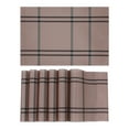 thumbnail image 1 of Unique Bargains Placemat Set of 6 for Dining Table Decor Washable Table Placemat Gray Pink, 1 of 7