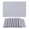 thumbnail image 1 of Unique Bargains Placemats 8 Pack Placemats for Kitchen Dining Table Decor Gray, 1 of 7