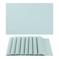 thumbnail image 1 of Unique Bargains Placemats 8 Pack Placemats for Kitchen Dining Table Decor Light Green, 1 of 7