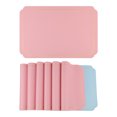 thumbnail image 1 of Unique Bargains Placemats Leather Placemats for Kitchen Dining Table Pink Blue 18x12in, 1 of 7