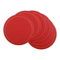 thumbnail image 1 of Unique Bargains Placemats Set of 6 Faux Leather Red, 1 of 7