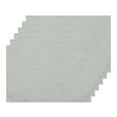 thumbnail image 1 of Unique Bargains Placemats Set of 6 Heat Resistant Place Imitation Linen Place Table Mats Light Grey, 1 of 6