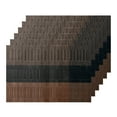 thumbnail image 1 of Unique Bargains Placemats Set of 6, Heat-Resistant Placemat, Polyvinyl Chloride Place Mats Coffee 18x12 inch, 1 of 6