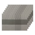 thumbnail image 1 of Unique Bargains Placemats Set of 6, Heat-Resistant Placemat, Polyvinyl Chloride Place Mats Dark Grey 18x12 inch, 1 of 6