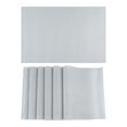 thumbnail image 1 of Unique Bargains Placemats Set of 6 Washable Placemats for Dining Table Decor Silver, 1 of 7