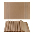 thumbnail image 1 of Unique Bargains Placemats Set of 8 for Dining Table Indoor Decor Kitchen Mat Coffee, 1 of 7