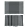 thumbnail image 1 of Unique Bargains Placemats Set of 8 for Dining Table Indoor Decor Kitchen Mat Gray, 1 of 7