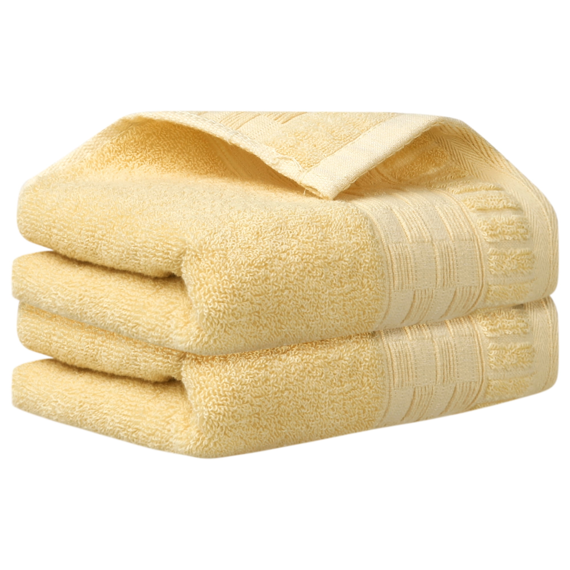 Unique Bargains Plaid Pattern 2 Pack Hand Towels Comfort Towel for