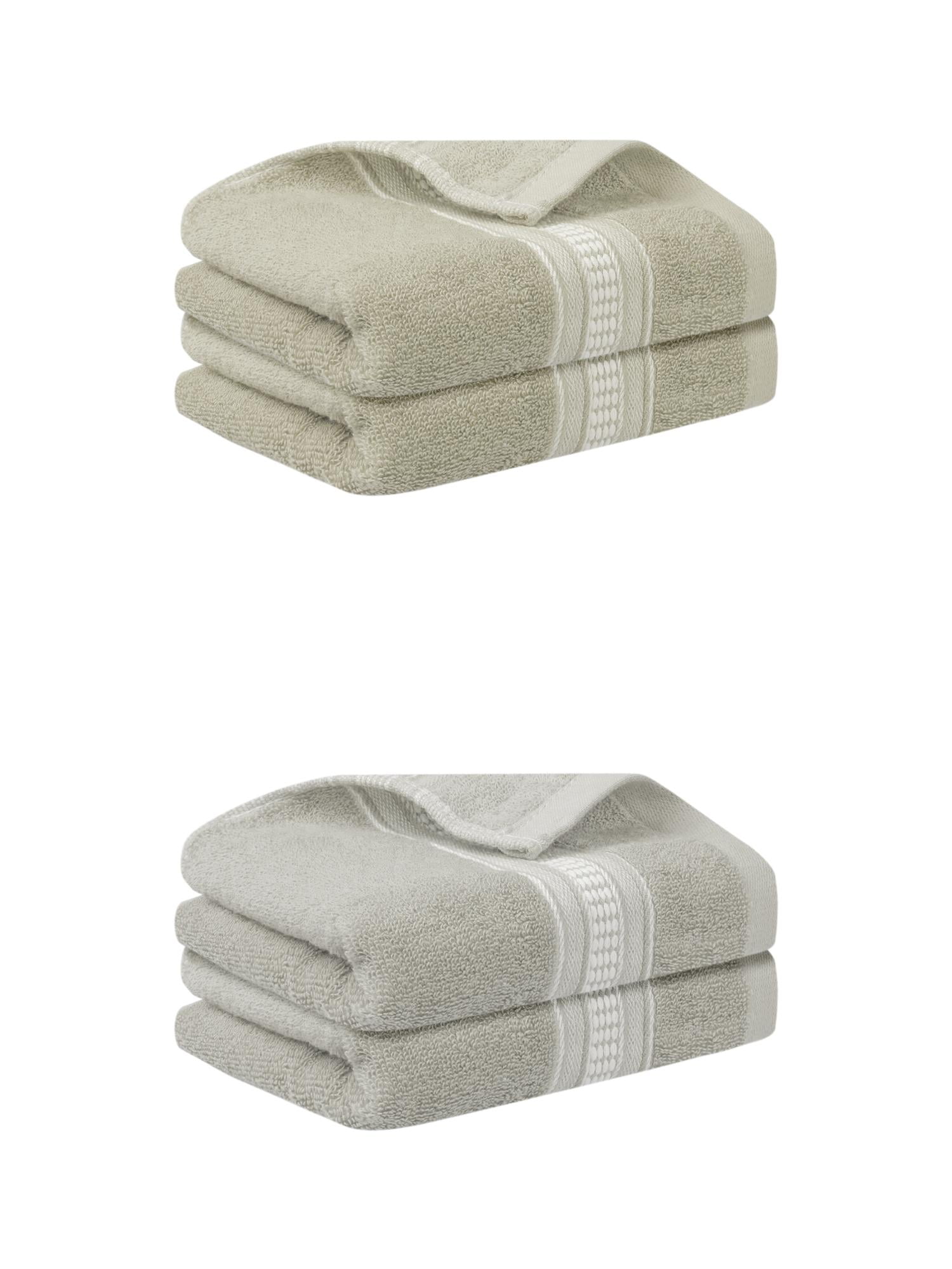 Unique Bargains Plaid Pattern Hand Towels Comfort and Quick Drying Towel for Bathroom Blue 14" x 30" Light Brown/Light Gray 14" x 30"