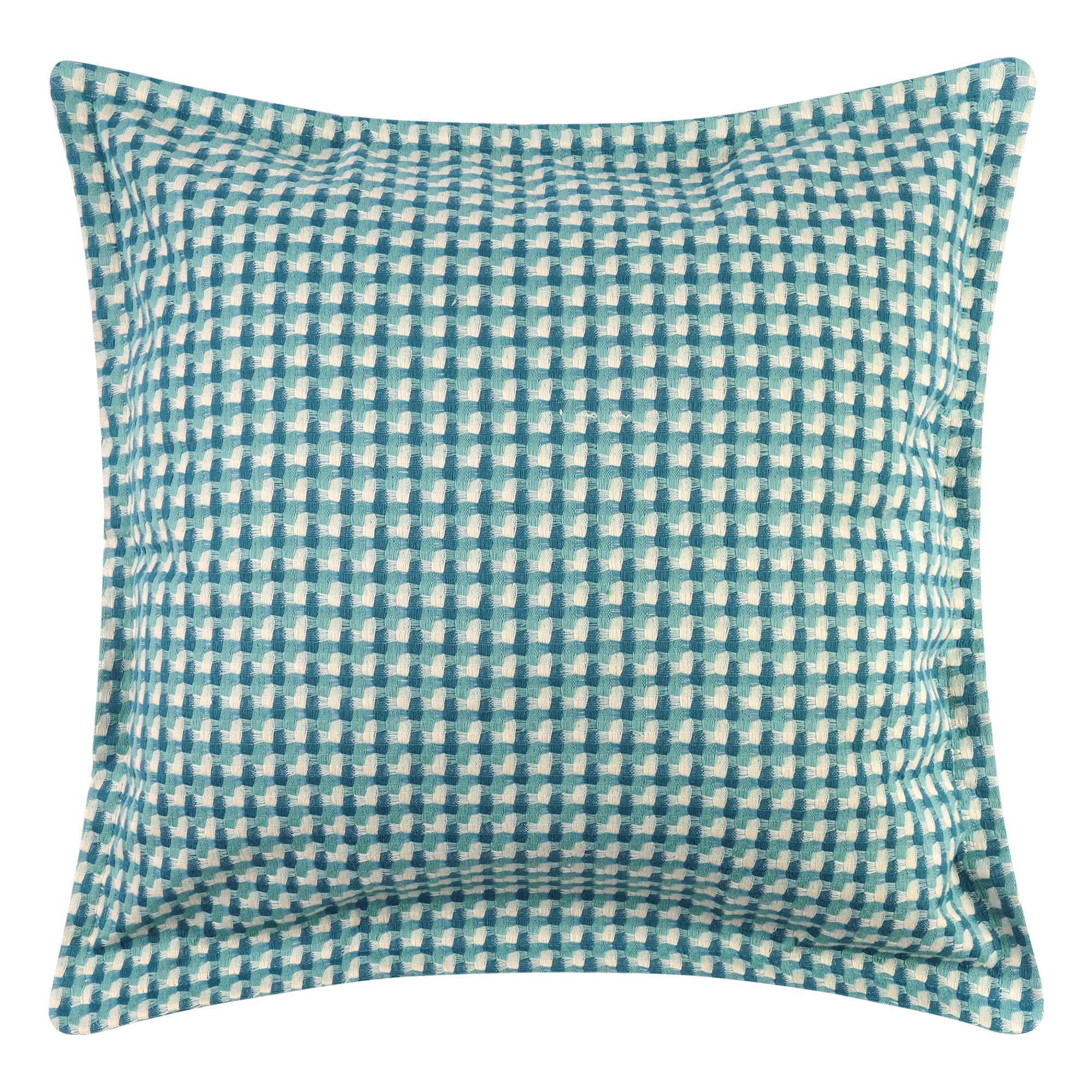 Unique Bargains Plaid Throw Pillow Covers Decorative Pillow Cases Square Cushion Covers Blue Grid 18" x 18"