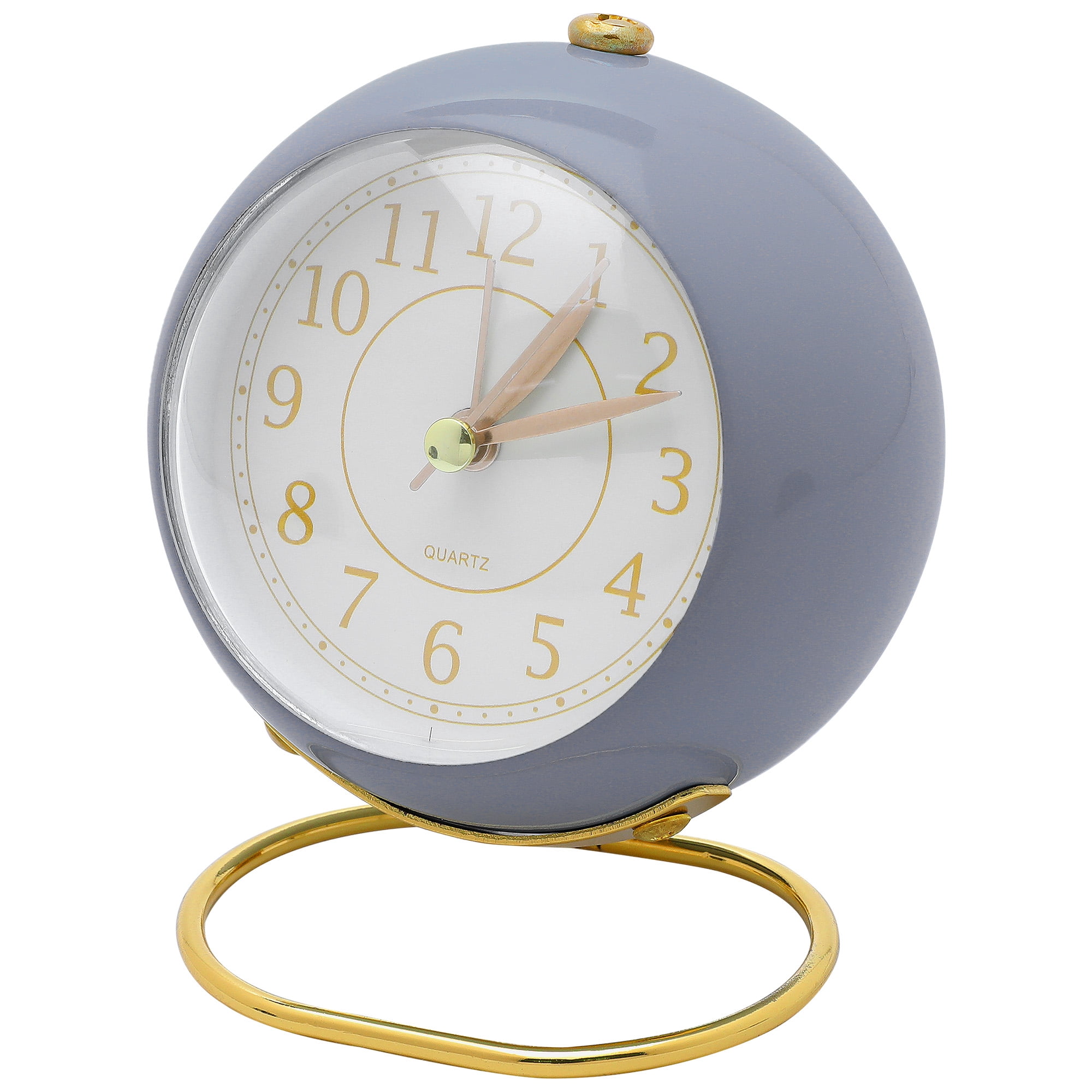 Unique Bargains Planet Design Non-Tick Alarm Clock Purple 4.1"L x 2.5"W x 3.5"H