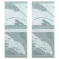 thumbnail image 1 of Unique Bargains Plant Pattern Soft Absorbent Cotton Hand Towels Grey 2 Pcs, 1 of 5