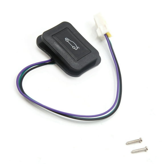 Unique Bargains Plastic 3 Terminals Car Rear Trunk Lid Release Opener Switch Button Assembly