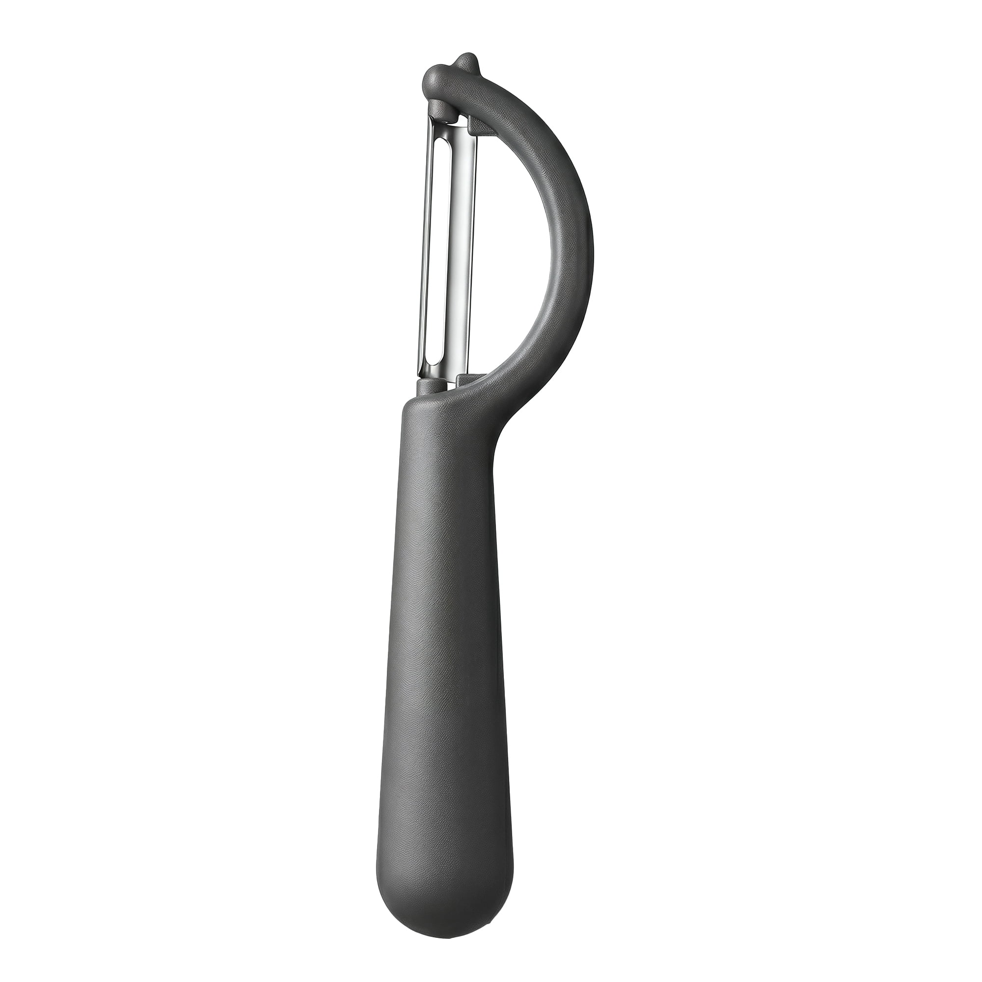 Unique Bargains Plastic Apple and Potato Peeler with Ergonomic Handle Black 6.5x1.4 inch