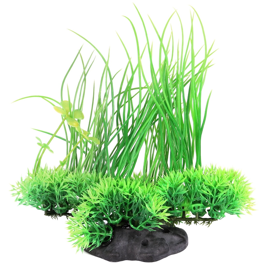 Unique Bargains Plastic Aquarium Artificial Plant Grass Decoration 7.87" Height Green
