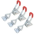 thumbnail image 1 of Unique Bargains Plastic Cover Lever Door Button Type Metal 100Kg 220 Lbs Toggle Clamp 4001 3 Pcs, 1 of 2