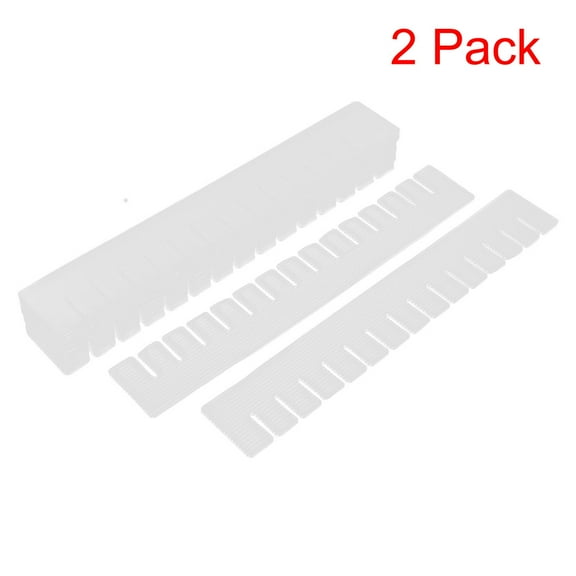 Unique Bargains Plastic DIY Grid Drawer Divider Household Necessities Storage Organizer 30Pcs