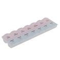 thumbnail image 1 of Unique Bargains Plastic Dual Row 14 Slots 7 Days Weekly Capsules Pill Tablet Storage Case Box, 1 of 3