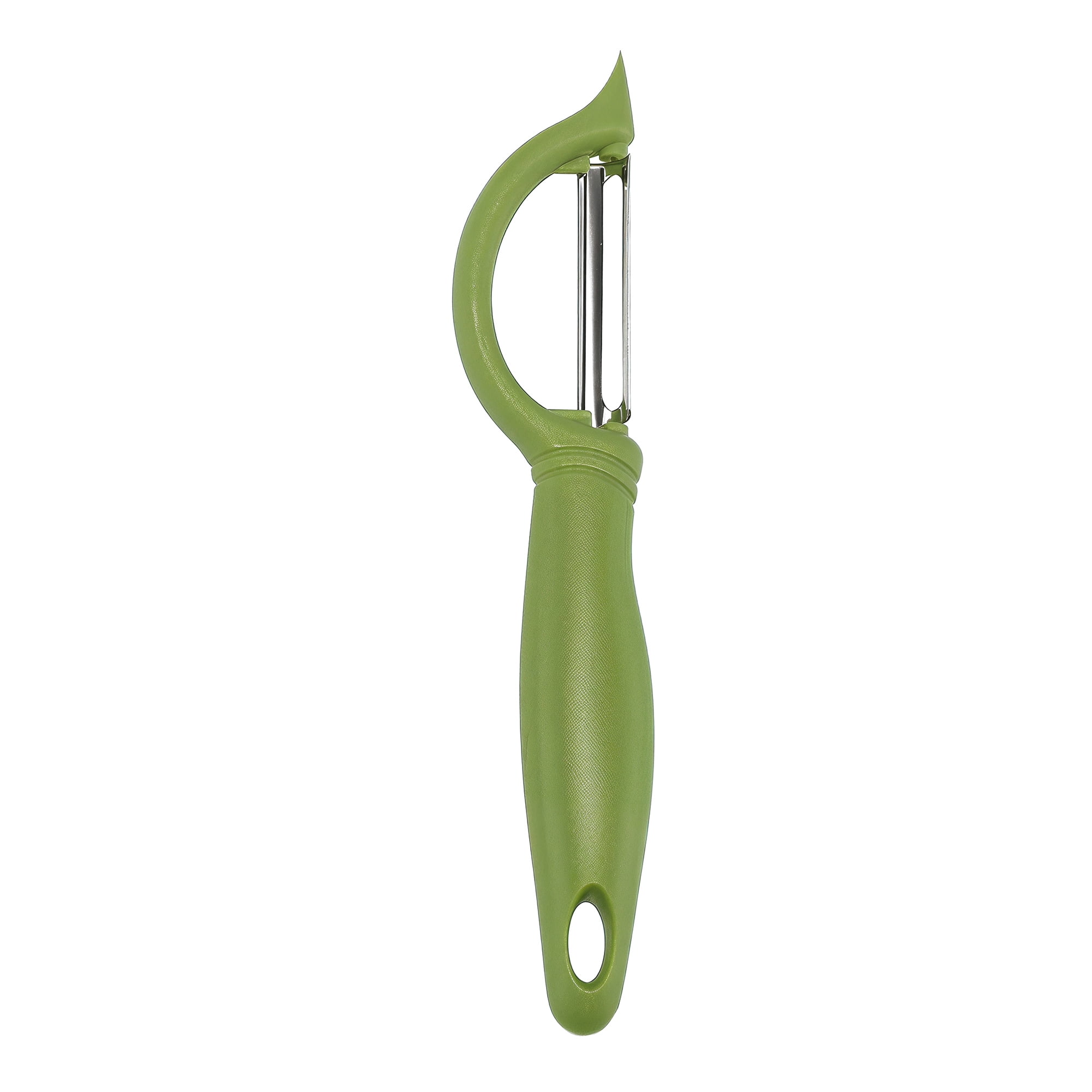 Unique Bargains Plastic Durable Potato Peeler with Ergonomic Handle Olive 7.1x1.3 inch
