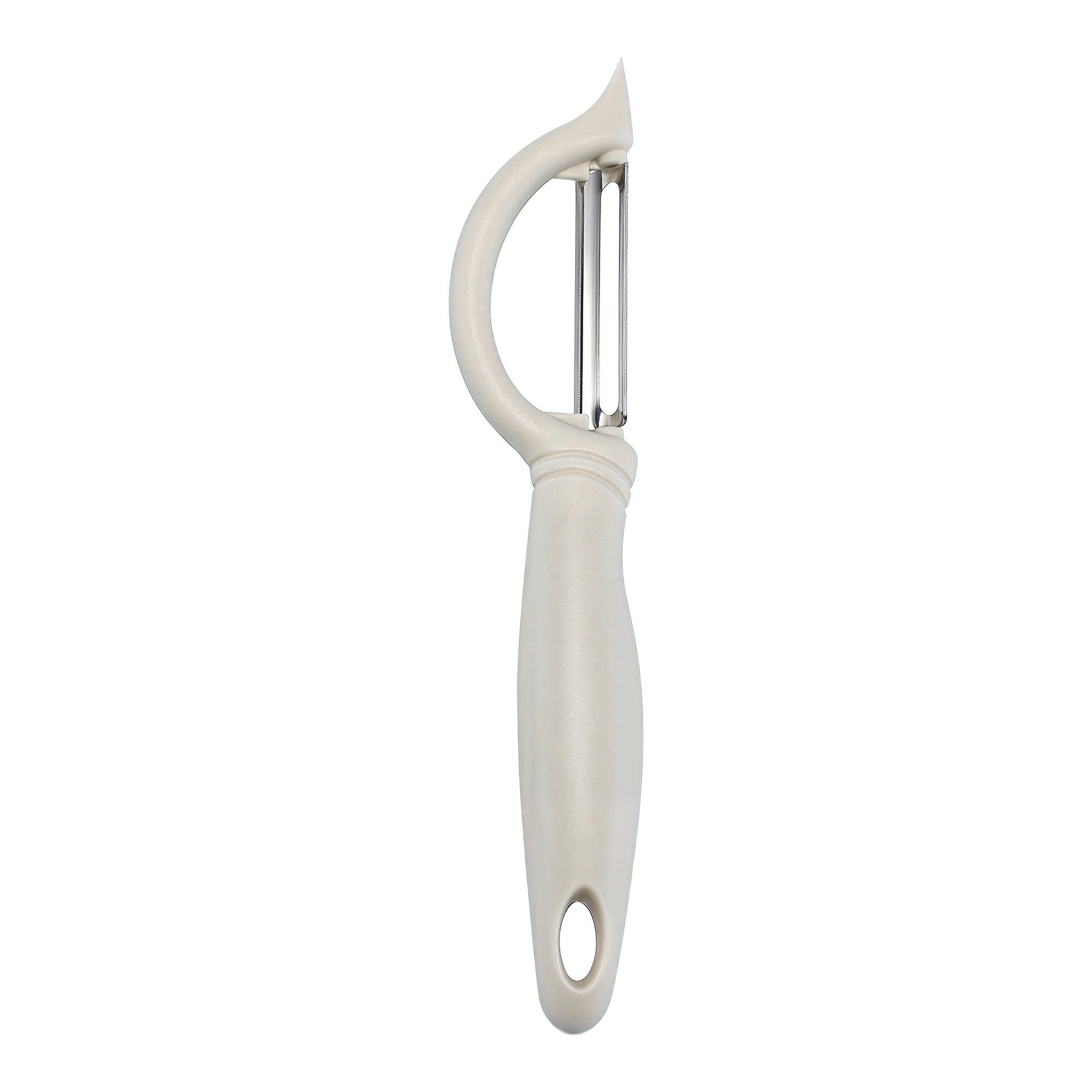Unique Bargains Plastic Durable Potato Peeler with Ergonomic Handle White 7.1x1.3 inch