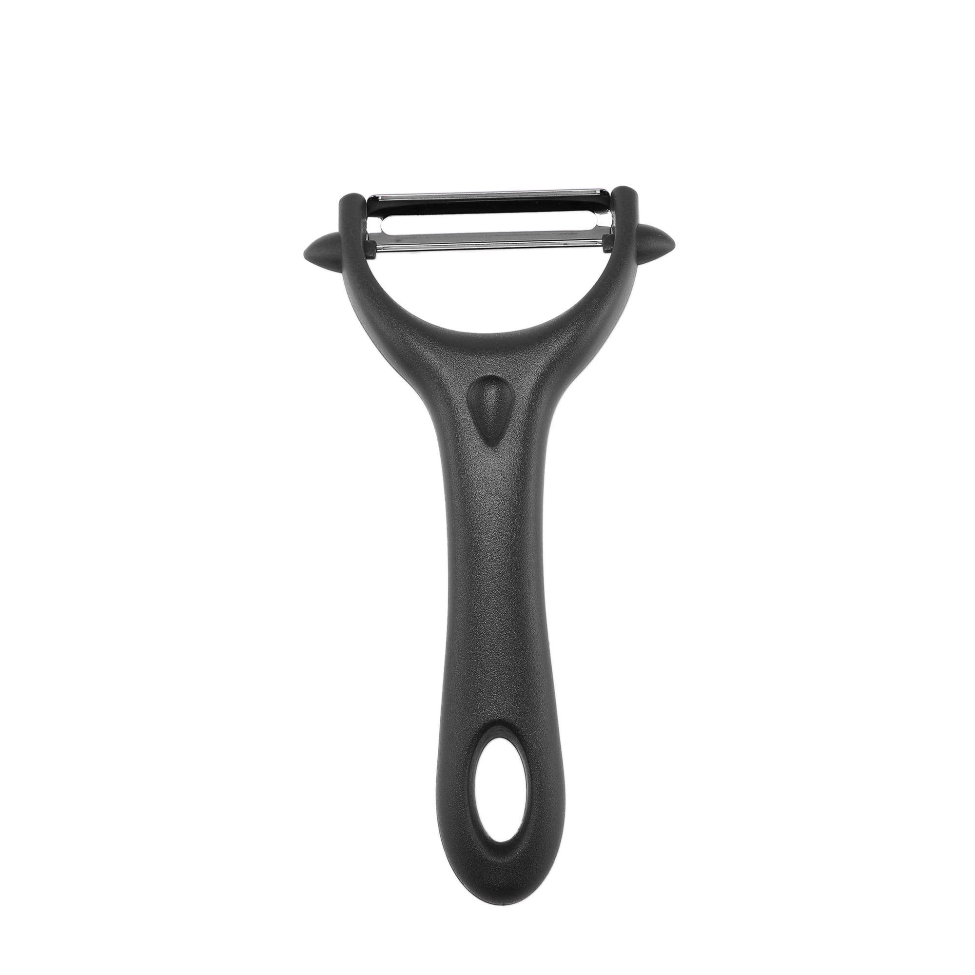 Unique Bargains Plastic Fruit and Potato Peeler with Ergonomic Handle Black 5.8x3x1 inch