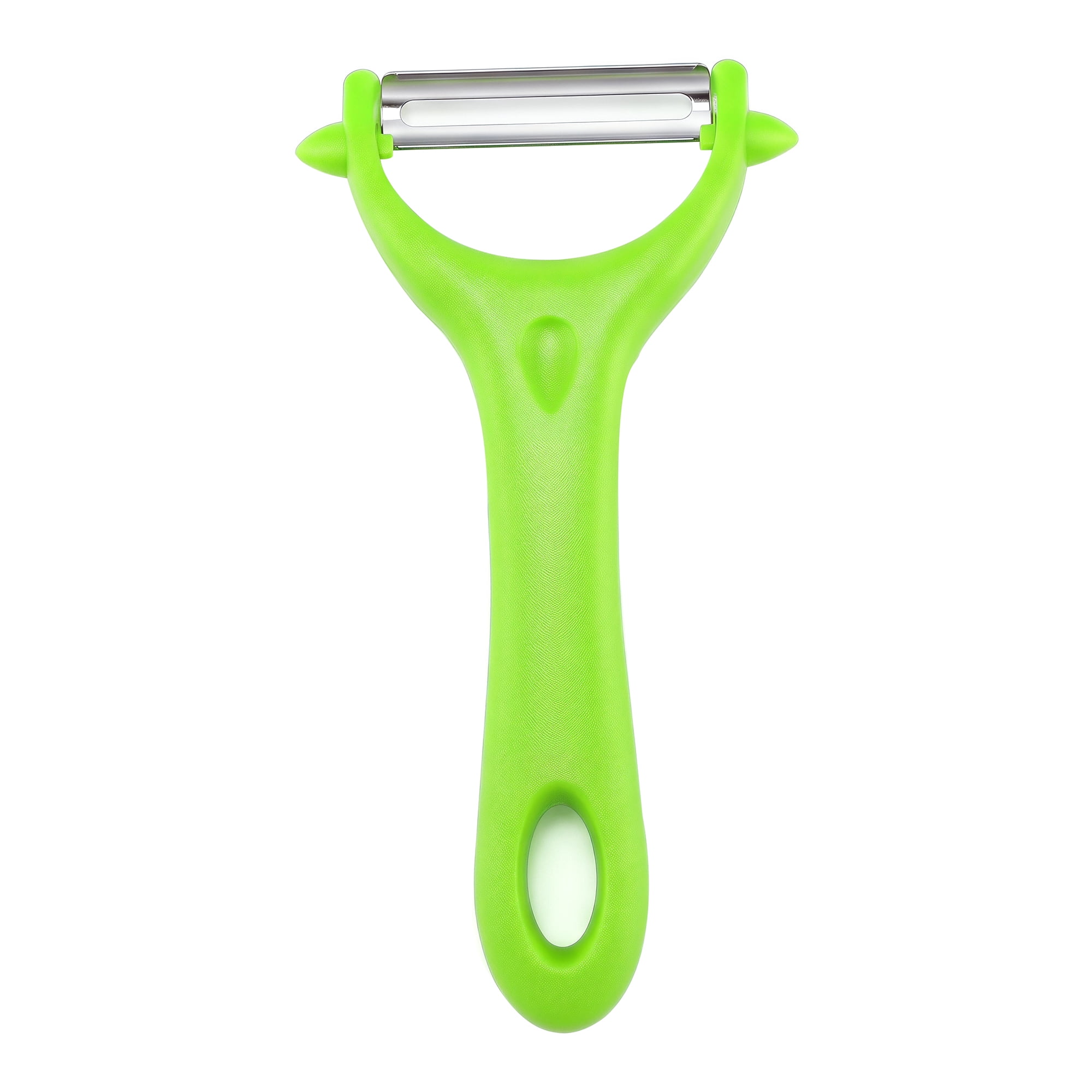 Unique Bargains Plastic Fruit and Potato Peeler with Ergonomic Handle Green 5.8x3x1 inch