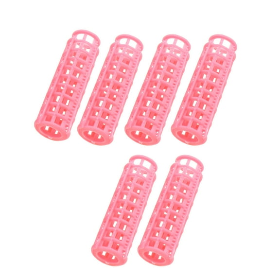 Unique Bargains Plastic Hair Rollers Curlers for Short Long Hair DIY 6 Pcs