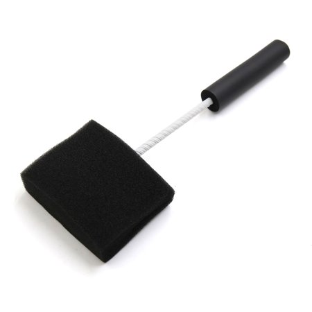 Unique Bargains Plastic Handle  Double Sponge Cleaning Brush Aquarium Fish Tank Accessaries