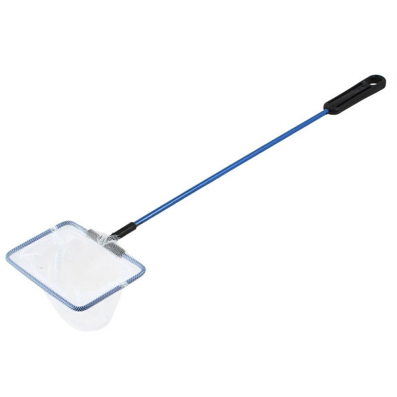 Unique Bargains Plastic Handle Goldfish Fishing Net for Aquarium Black, Blue, White