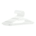 thumbnail image 1 of Unique Bargains Plastic Hangers Durable Space Saving Clothes Hangers 30 Pack White, 1 of 6