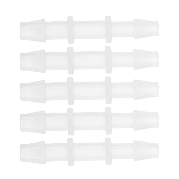 Unique Bargains Plastic Hose Barb Fitting 3/16" to 7/32" Hose ID Connectors Aquarium Plastic Clear 5 Pcs