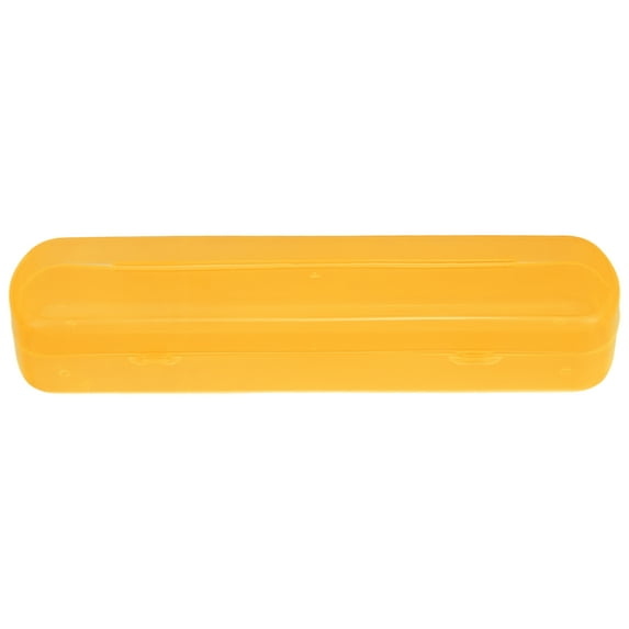 Unique Bargains Plastic Lightweight Toothbrush Travel Case Traveling for Travel Business 2.17"x1.38"x8.07" Orange