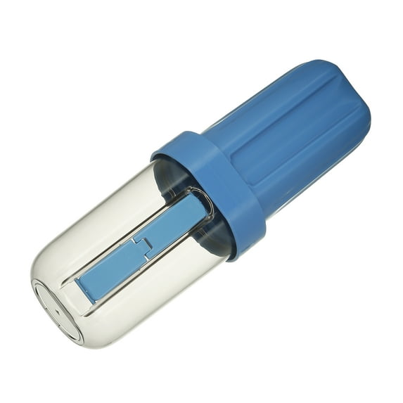 Unique Bargains Plastic Lightweight Toothbrush Travel Case Traveling for Travel Business 2.99"x2.83"x8.27" Blue